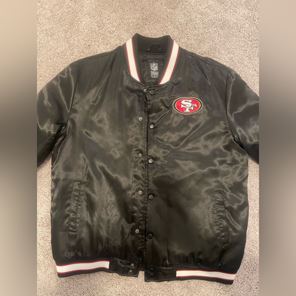49er Black Bomber Jacket